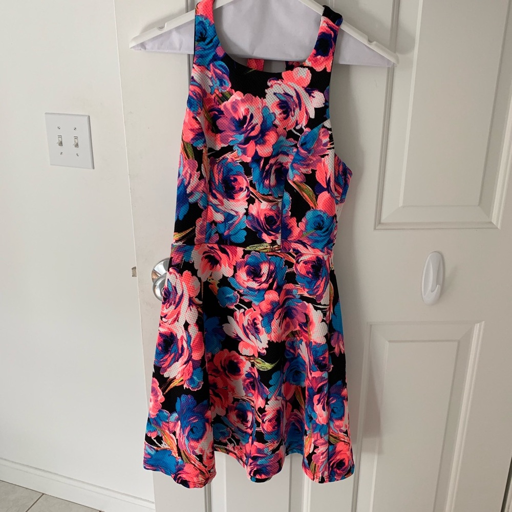 Adorable floral skater dress